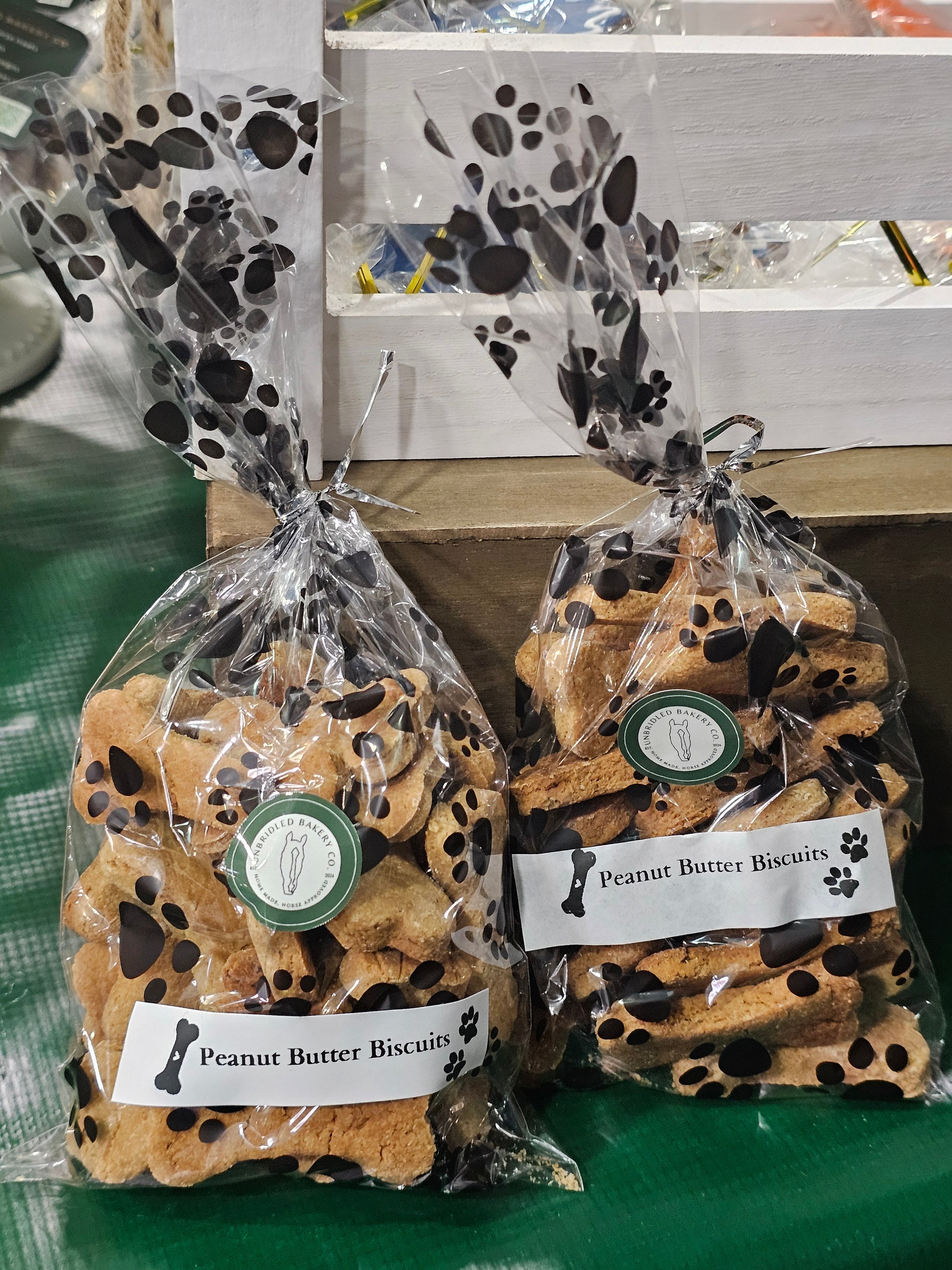 Dog peanut butter biscuit bones