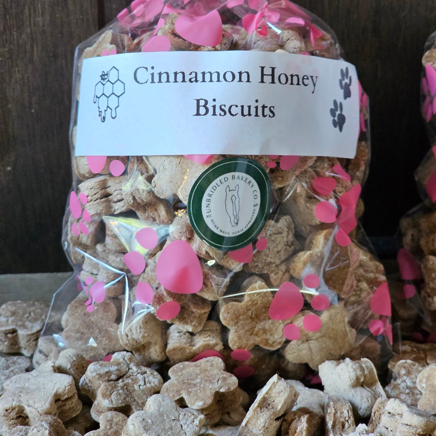 Homemade cinnamon honey dog biscuits