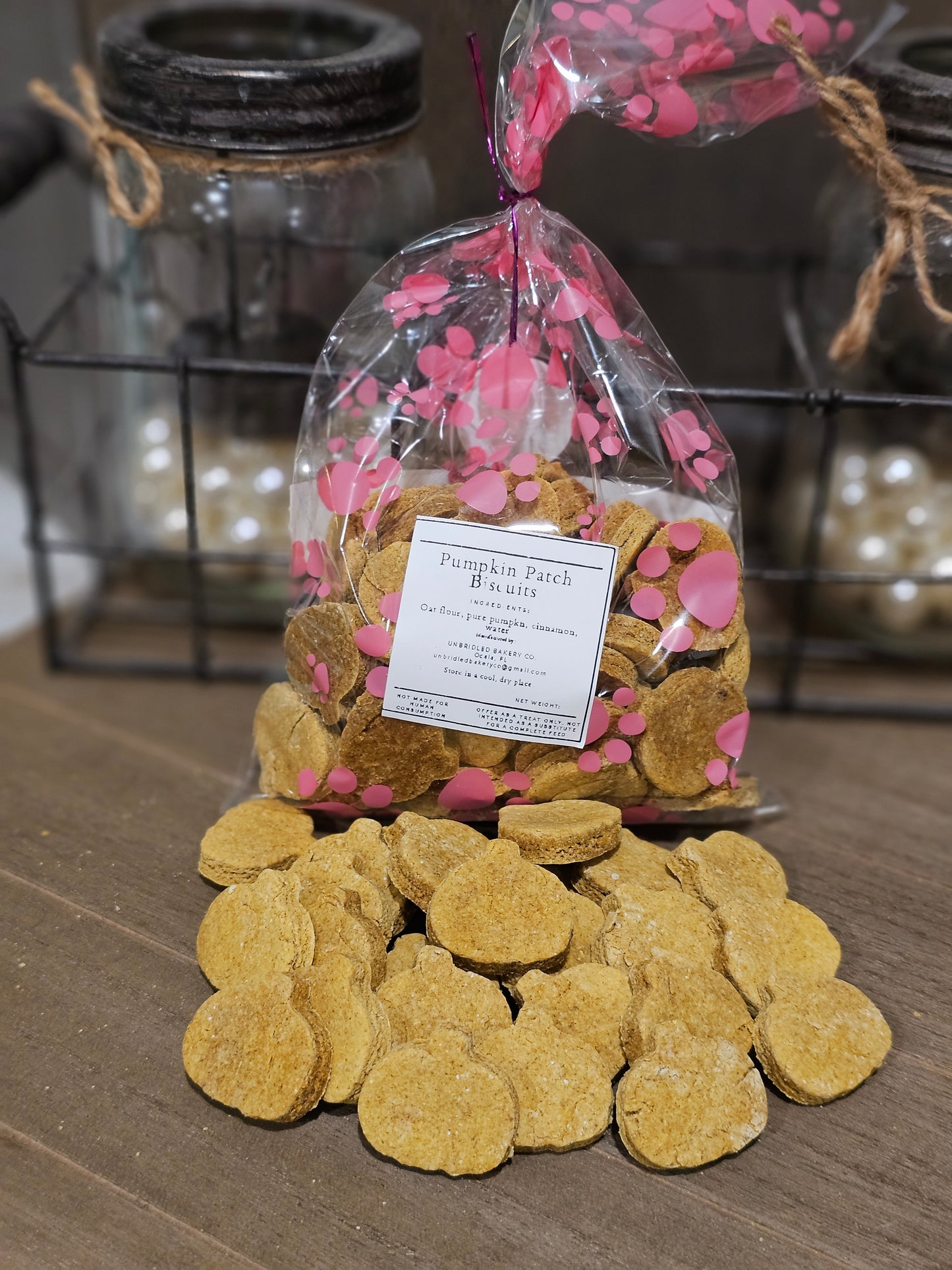 NEW! Pumpkin Patch Dog Biscuits