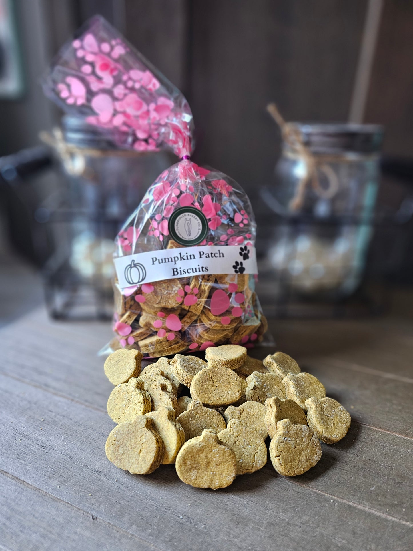 NEW! Pumpkin Patch Dog Biscuits